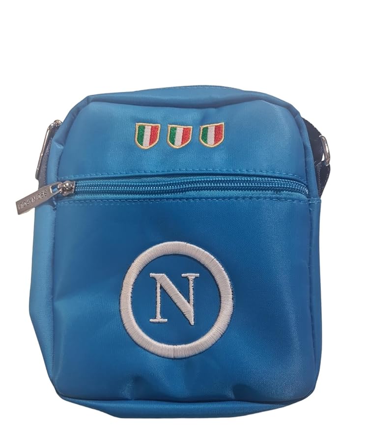 imma spa Borsello con ricamo bianco, enzo castellano