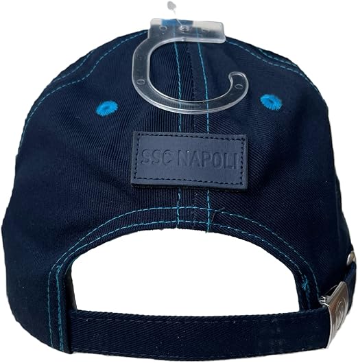 Cappellino SSC Napoli Ufficiale - Blu Navy con Logo Azzurro